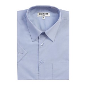 Gioberti Men's Short Sleeve Solid Dress Shirt - 1 of 4