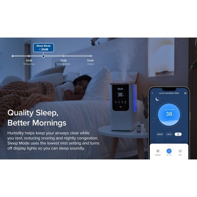 Levoit 4.5L Oasis Mist Smart Humidifier: Ultrasonic, Warm & Cool Mist, Bedroom Use, 300-500 sq. ft., No Filter Needed — detail 10