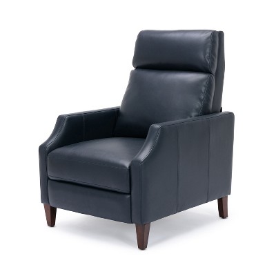 NicBex Faux Leather Accent Chair,Upholstered Living Room Chairs with High Backrest,Mid-Century Armchair,Push-Back Accent Chairs for Living Room