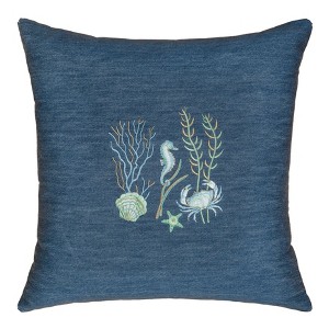 Linum Home Textiles AARON DENIM Decorative Pillow Cover - 1 of 4