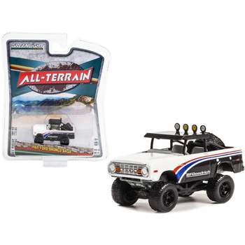 1969 Ford Bronco Baja Black and White with Stripes "BFGoodrich" "All Terrain" Series 13 1/64 Diecast Model Car by Greenlight
