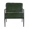 Modern Accent Chair with Wooden Armrests & Metal Frame,Plush Cushions Lounge Chair for Living Room or Office-Baofuwish - 3 of 4