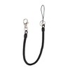 Unique Bargains Metal Lobster Clasp Retracting Coiled Lanyard Keyring Key Holder Keychain Black 15.7" Length - 3 of 4