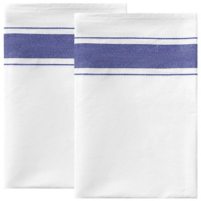 Unique Bargains Hotels Restaurants Home Cotton Absorbent Linen Kitchen Towels Sets 20" x 28" 2 Pcs
