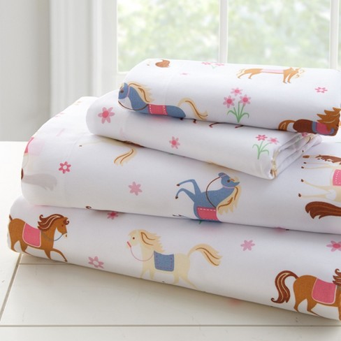 Wildkin Kids Horses Microfiber Sheet Set - Full : Target
