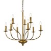 Elegant Lighting Westley 9 lights pendant in brass - 3 of 4
