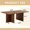 DOMETOUR Modern Wood Coffee Table for Living Room Bedroom Study Room, Minimalist Center Table for Home - 4 of 4