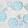 Juvale 144-Piece Serves 24 Cloud Themed Party Supplies - Disposable Plates, Napkins, Cups & Cutlery - 2 of 4
