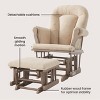 Child Craft Cozy Glider Rocker and Ottoman Set, Padded Cushion with Convenient Storage Pockets, Solid Wood Base & Frame - 4 of 4