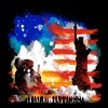 Women's Design By Humans July 4th American Sunrise State of Liberty By kharmazero Racerback Tank Top - 2 of 2