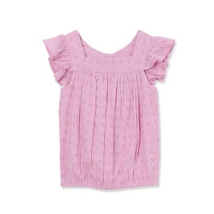 Lands' End Kids Woven Eyelet Top - 1 of 3