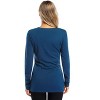 BLUEMING Womens Maternity Shirts Long Sleeve Crew Neck Basic Tank Tops Side Buttons Pregnant Shirts - 2 of 4