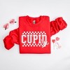 Simply Sage Market Women's Graphic Sweatshirt Cupid Varsity Checkered - 3 of 3