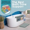 Elan Baby Bath Kneeler & Elbow Rest Pad Set with Rinse Cup, Non-Slip Design, Includes 4 Toy Pockets – Waterproof and Easy to Clean - 2 of 4
