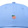 Dalix Lil Peach Embroidered Cotton Summer Cute Outdoor Baseball Cap Dad Hat Womens - 2 of 4