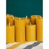Pure Beeswax Pillar Candles - 1.8x3 inch Set of 3 - Yellow - 25 Hour Burning - Smokeless - Home Decor - Natural - 4 of 4