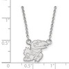 Black Bow Jewelry 14k White Gold Kansas Jayhawks NCAA Necklace 18 Inch - 2 of 4