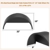 2 Pack Trailer Fenders Single Axle, Steel Round Single Axle Trailer Fenders with Fender Backs Fits for 14”to 16" Wheels - 2 of 4