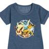 - Pokémon - Eevee Group Graphic Short Sleeve Fleece Dress - 2 of 4