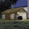 GustoWave Heavy Duty 12x20 Ft Carport with Roll-Up Windows for Car Truck - 4 of 4