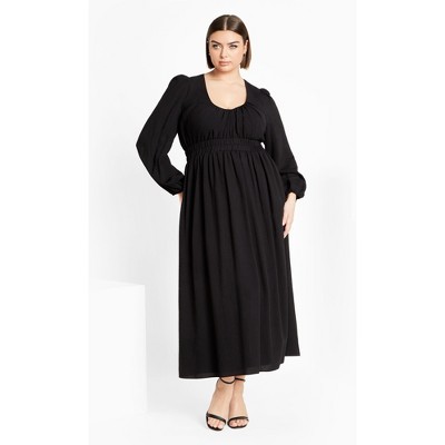 Women's Plus Size Keyla Maxi Dress - black | CITY CHIC