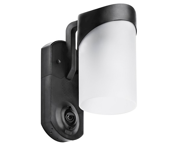 Contemporary Smart Security LED Outdoor Wall Light Black - Maximus