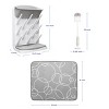 Ubbi Vertical Bottle Drying Rack, Bottle Brush & Microfiber Drying Mat Bundle - 3ok - Gray/White - 2 of 4