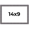 PosterPalooza | Photo Size Textured Grey Picture Frame - UV Acrylic, Foam Board Backing, Hanging Hardware - 2 of 4