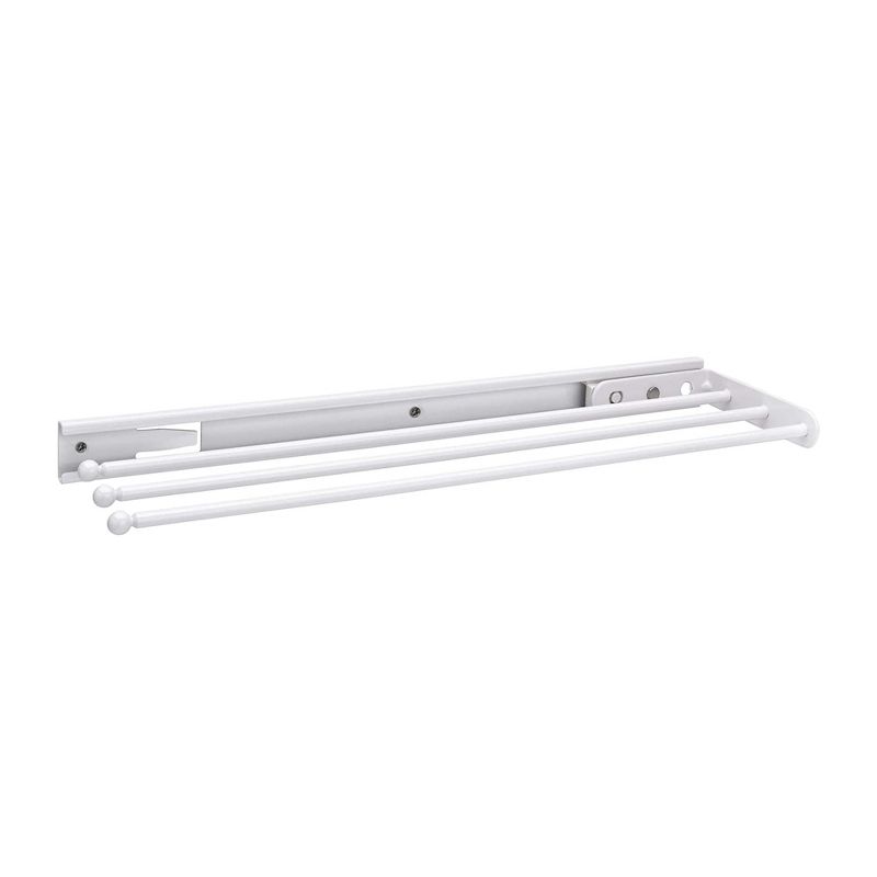 Rev-A-Shelf Under Cabinet Kitchen Steel 3 Prong Extension Pull Out Organization Dish Hand Towel Bar Rack, 1 of 7