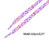 INSPIRE CHIC Leopard Multicolor Tie Dye Gradient Flat Shoelaces Sports Sneakers 2 Pairs - 3 of 4
