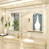 Apmir 72 in. W x 36 in. H Rectangular Aluminum Alloy Framed and Tempered Glass Wall Mirror in Brushed Gold - 2 of 4
