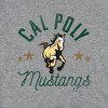 Women's California Polytechnic State University Mascot Cap Sleeve Baby Rib Crop Top Athletic Heather - 3 of 4