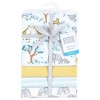 Hudson Baby Cotton Flannel Receiving Blankets, Safari Friends, One Size - 2 of 4