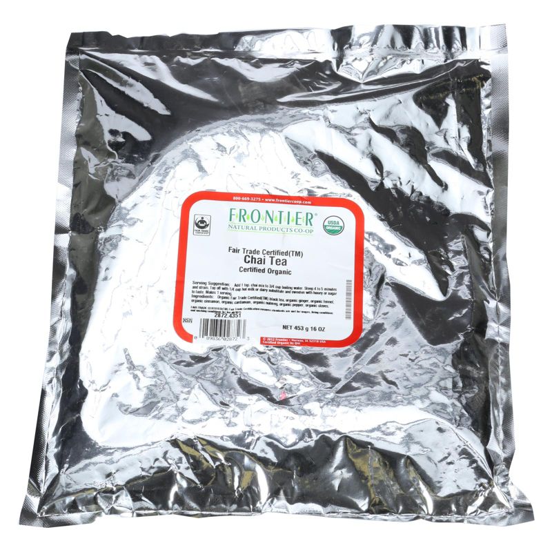 Frontier Herb Organic Fair Trade Certified Chai Single Bulk Item Tea - 1 lb, 1 of 4