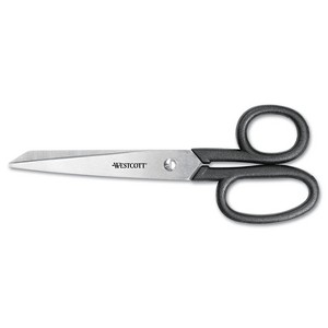 Westcott Kleencut Shears Left/Right Hand 7" Long Black 19017 - 1 of 3