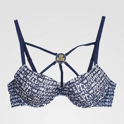 NCAA Michigan Wolverines Demi Nukini with Magnet - Navy 34D