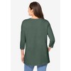 Woman Within Plus Size Perfect Three-Quarter Sleeve Crewneck Tee - 3 of 4