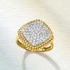 Ross-Simons 1.00 ct. t.w. Pave Diamond Beaded-Edge Ring in 18kt Gold Over Sterling - 4 of 4