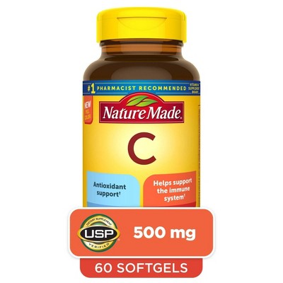 Nature Made Vitamin C 500mg Softgels - 60ct