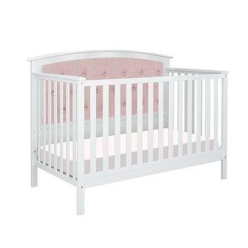 Upholstered cheap tufted crib