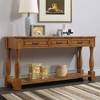 attop Console Table, Sofa Table with 3 Drawers & Shelf, 220lb Capacity, Easy Assembly - 4 of 4