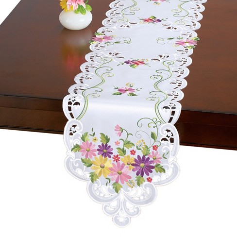 Collections Etc Spring Wildflower Daisy Table Linens : Target