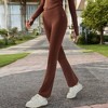 Anna-Kaci Active Women's High Waist Flare Leggings with Stretch Fit - 3 of 4