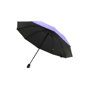 Unique Bargains Outdoor Umbrella 10-rib Orchid Manual Sun Protection Impact Cloth Vinyl 42.52"x29.13" 1 Pcs - 1 of 4