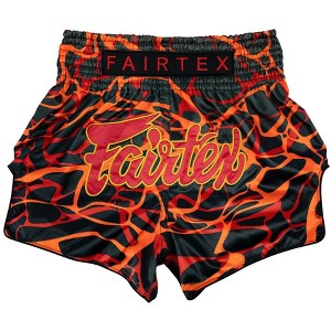 Fairtex BS1926 Magma Red Slim Cut Muay Thai Boxing Shorts - 1 of 4