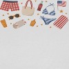 Rerun Island Women's American Summer Wardobre Americana 4Th Of July Short Sleeve Graphic Cotton Cropped Loose T-shirt - Bright White M - 2 of 4
