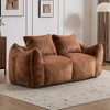 Okak Ultra Soft Fluffy Loveseat Floor Bean Bag Sofa with Plump Pillows,Oversized Lazy Lounge Couch for Living Room,Bedroom - 2 of 4