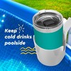 Impresa Pool Drink Holders - 6 Pack- Swimming Pool Supplies - Spill-Resistant and Fits Most Pools (Red, White, and Blue) - 3 of 4