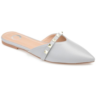 Journee Collection Women's Dreah Slip On Pointed Toe Mules Flats