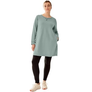 ellos French Terry Tunic Dress - 1 of 3